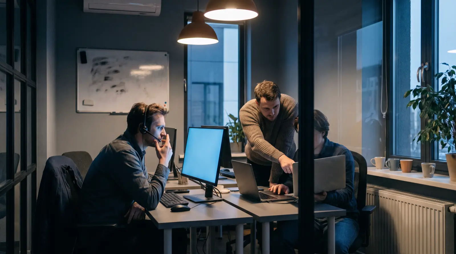 Het supportteam van IPTVKeuze aan het werk op kantoor